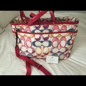 Worn twice. Authentic coach duffel purse